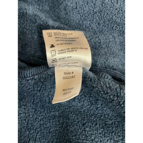 Dover Saddlery Womens Quilted Fleece Full ZIp Jacket XS Blue Equestrian Horse - Picture 6 of 6